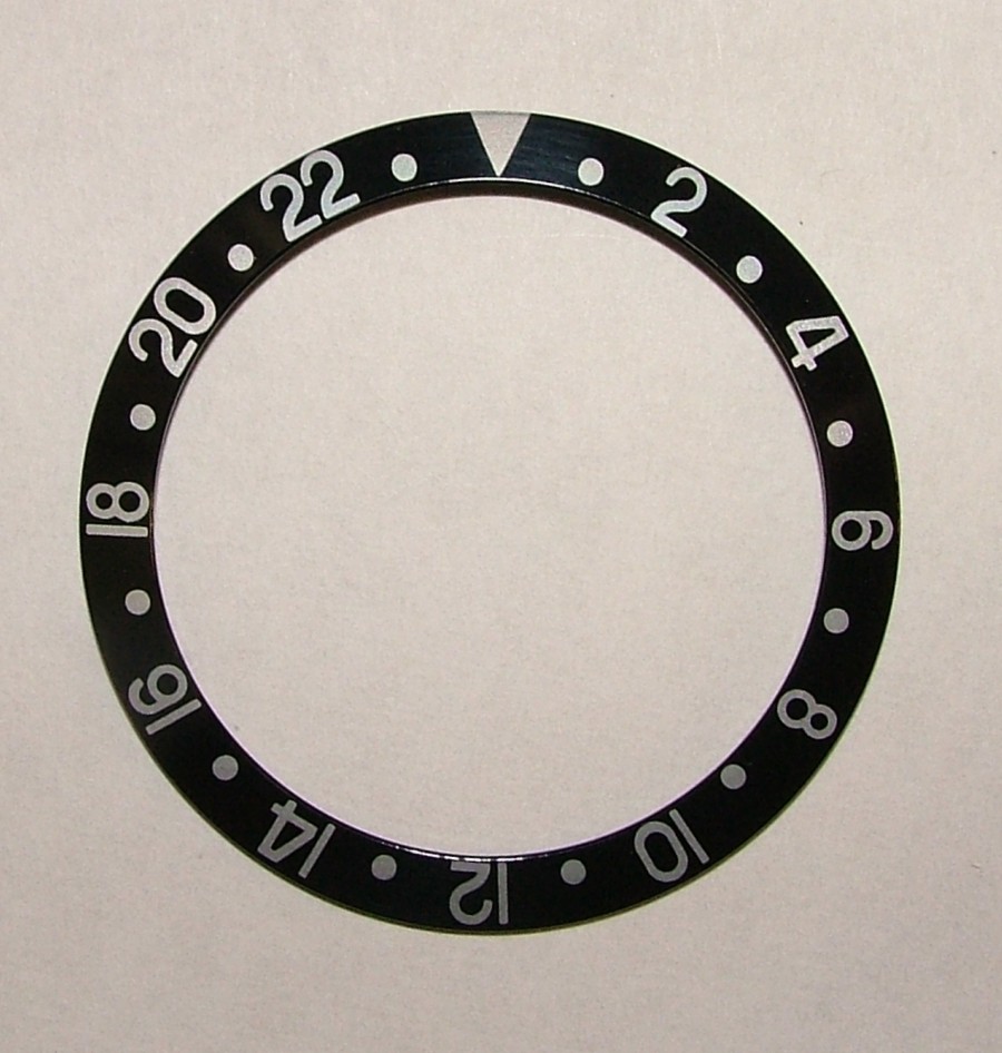 Bezel Insert 16700-1 Black/silver replacement For Rolex