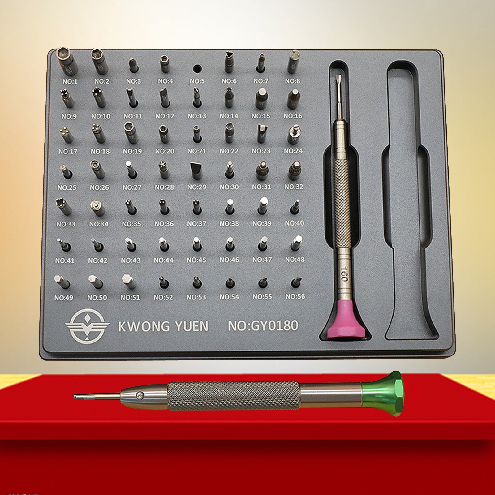 Watch Repair Tool Kits Assortment 56 Tips Stainless Steel Watch Screwdriver Seb2