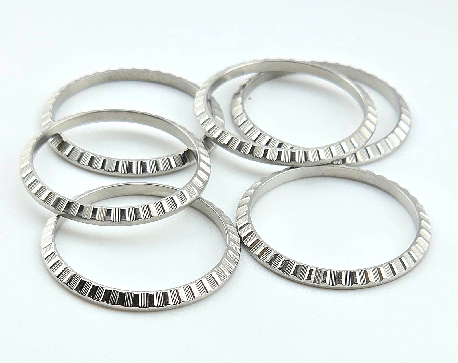 ROLEX 69240 79240 ENGINE TURNED STEEL BEZEL