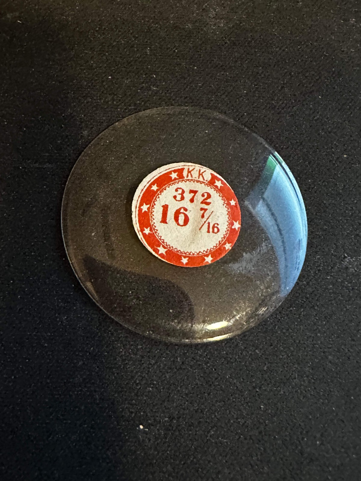 KK Mi-Chevee Vintage Glass Pocket Watch Crystal 16-7/16 (37.2mm) – NOS