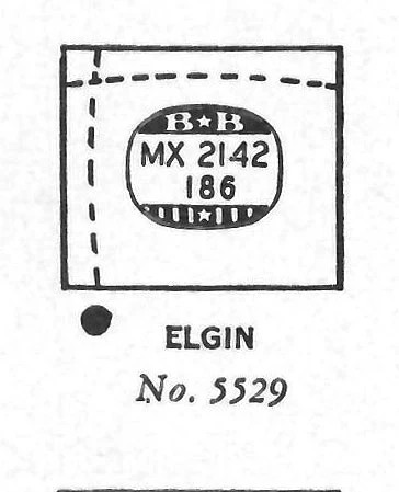 ELGIN : GAYLORD & 5529 – Rectangle 21.4mm x 18.6mm