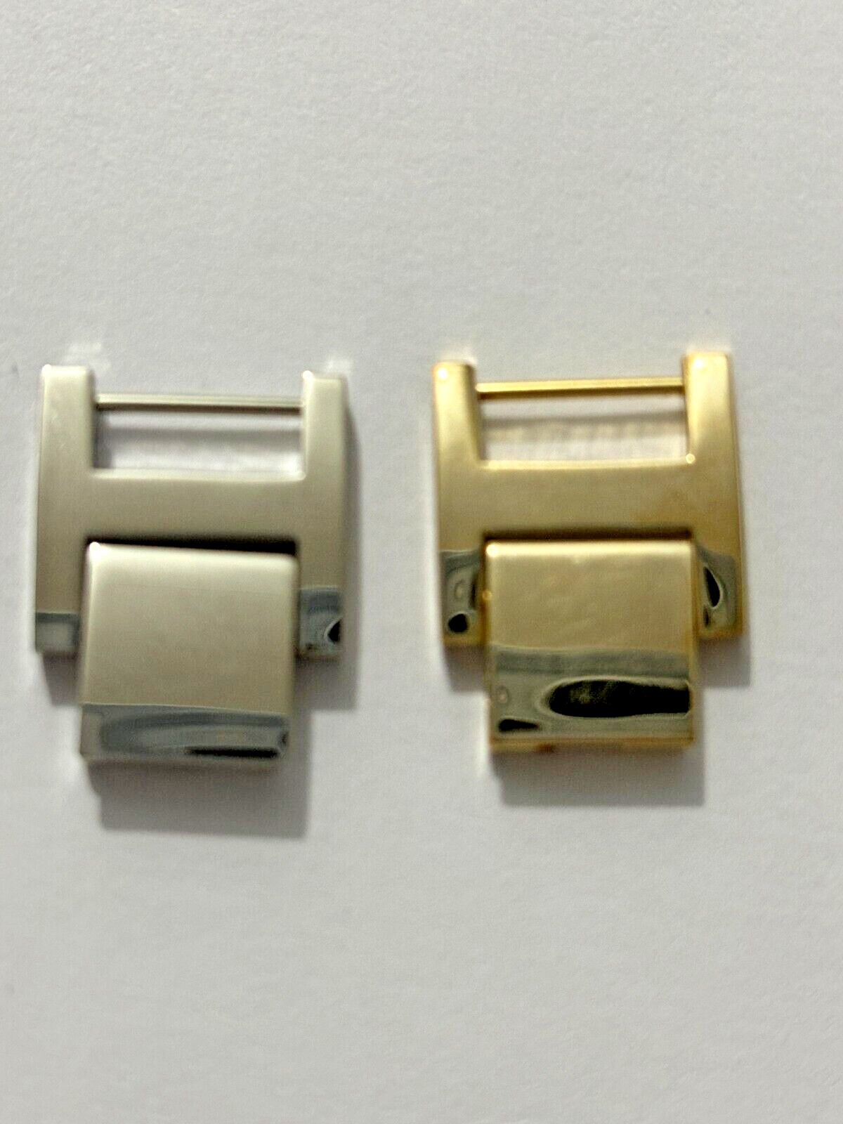 Watch Bracelet Strap Extender Fold Over Single Slot Gate Clasp With End Piece