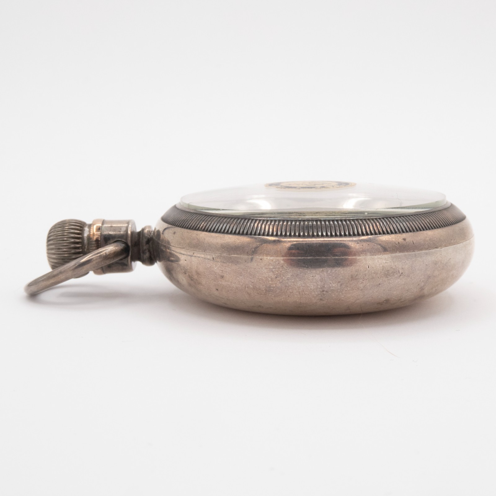Waltham 60.7 x 86.3 mm 18 Size Coin Silver Antique Pocket Watch Swing Out Case