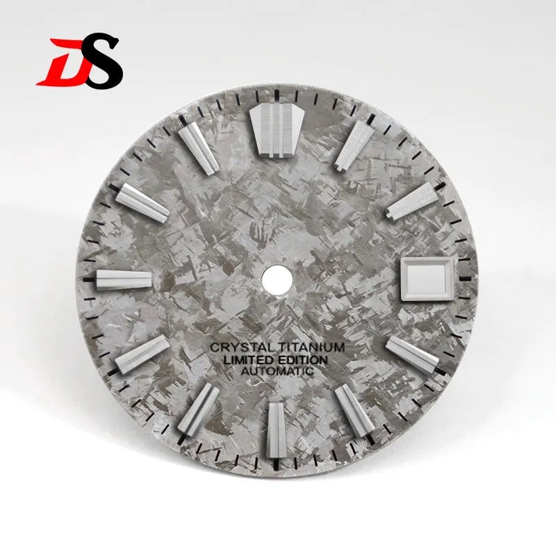 DS 28.5mm Dial Ice Crystal Titanium Dial GS MOD No Lume NH35 Movement
