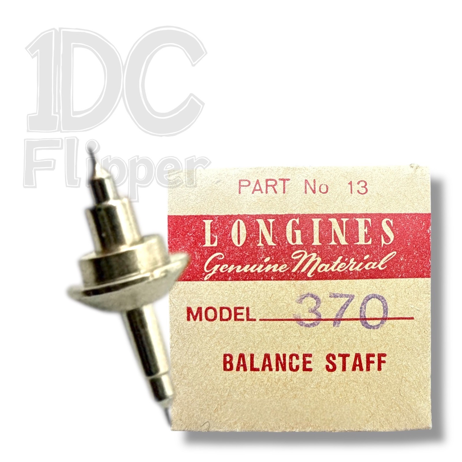 Longines 370 BALANCE STAFF BestFit 100/2259 Incabloc NOS Read!