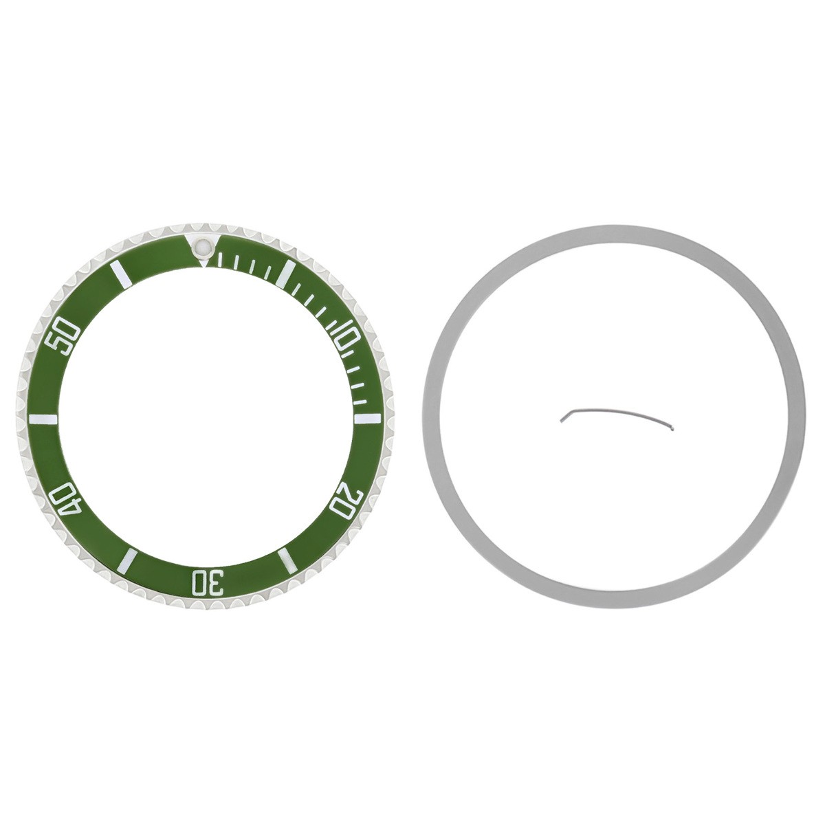 Bezel, Insert For Rolex Submariner Watch 16610LV, 16610 50Th Anniversary Green