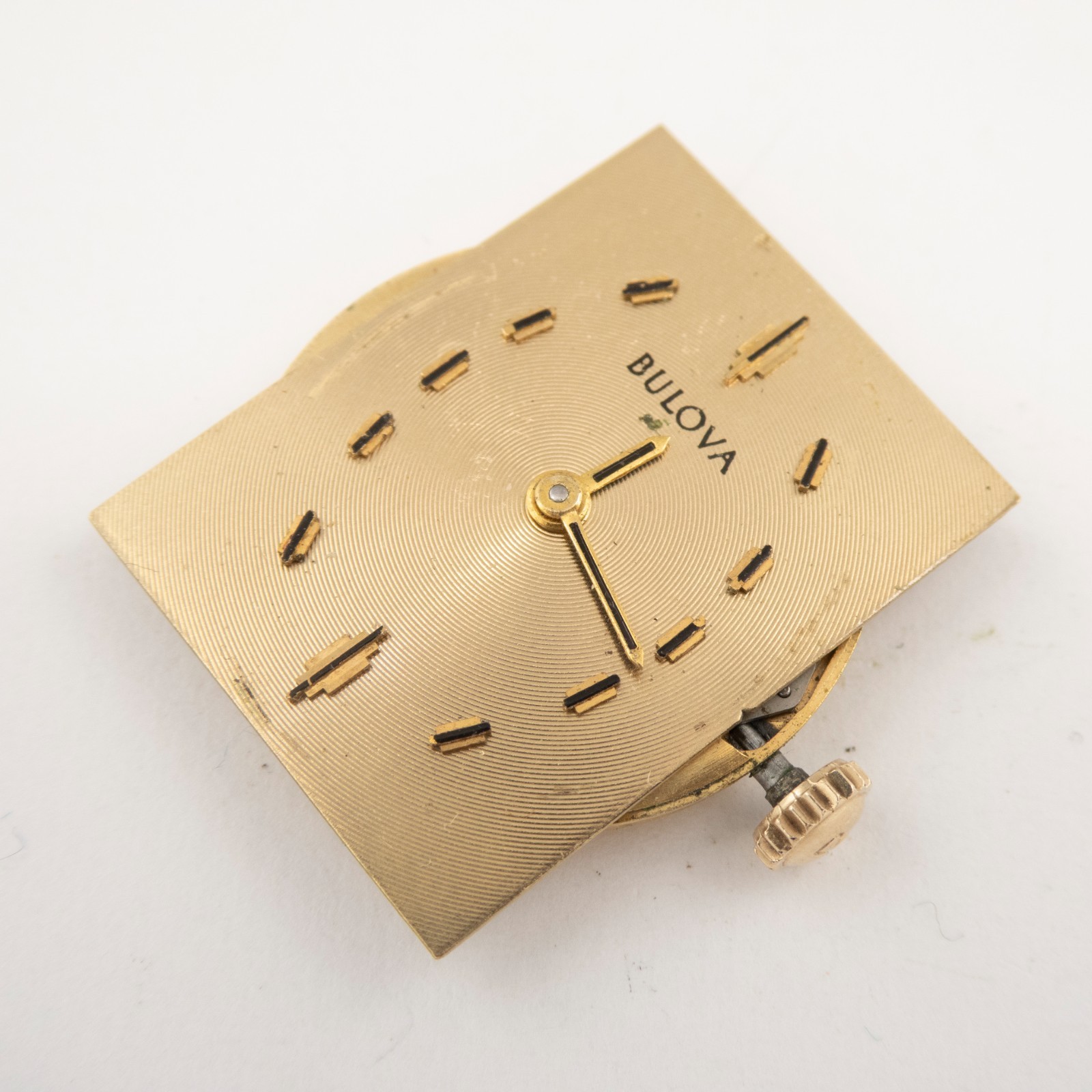 Vintage Bulova Caliber 8EA 17-Jewel Wristwatch Movement, Runs