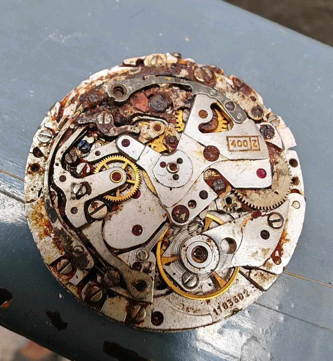 Zenith El Primero 400 Z MOVEMENT INCOMPLETE chronograph parts repair project