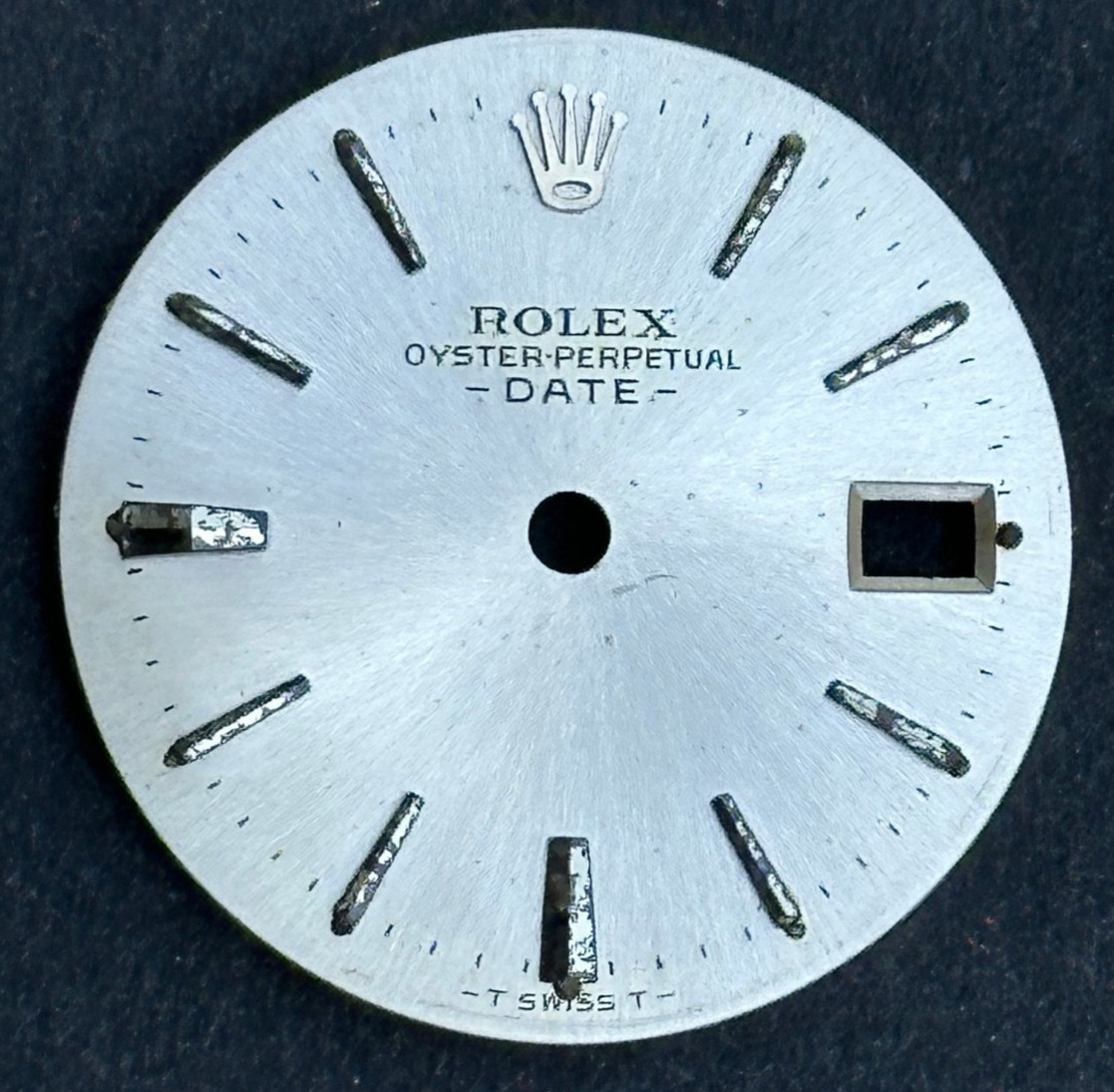 Vintage Rolex Oyster Perpertual Date Watch Dial For 26mm Case 6517 6519 6917