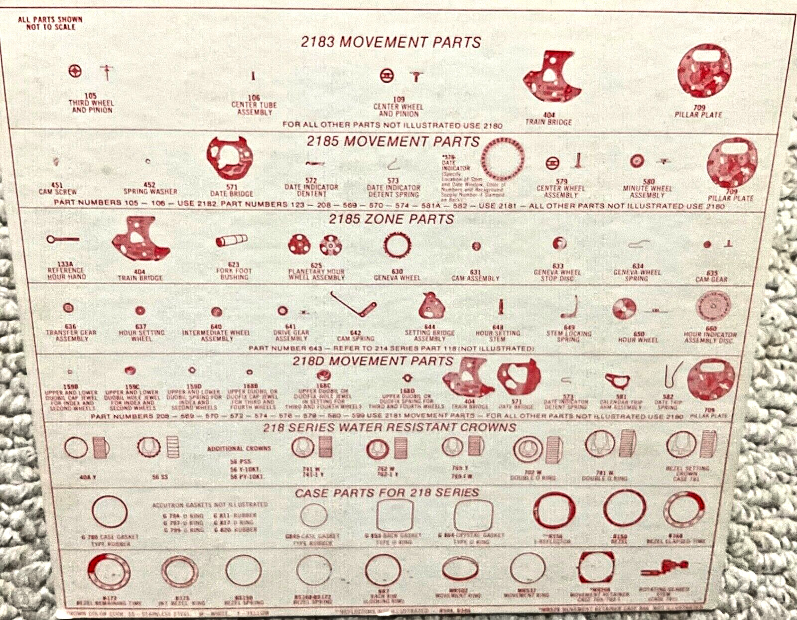 Bulova Accutron 218 parts – individualized – All Reasonably Priced!