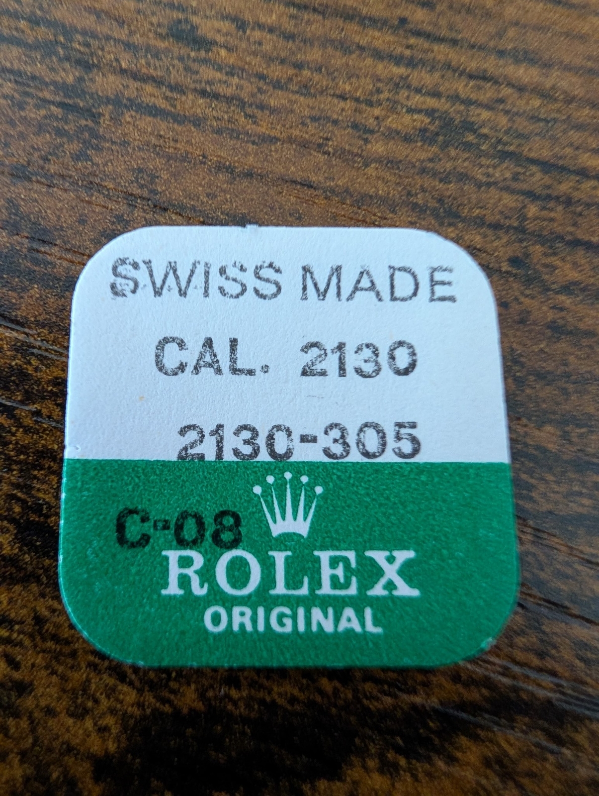 ROLEX-RATCHET WHEEL-FACTORY SEALED-CAL 2130 PART 2130-305