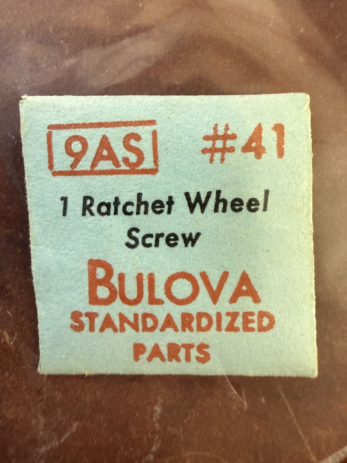 Bulova 9AS Ratchet Wheel Screw #41 NOS Genuine Vintage Watch Part New Old Stock