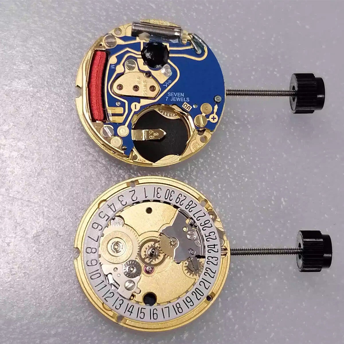 Quartz Movement ETA 956.112 Swiss Made Watch with 3 Hands and Date at 6