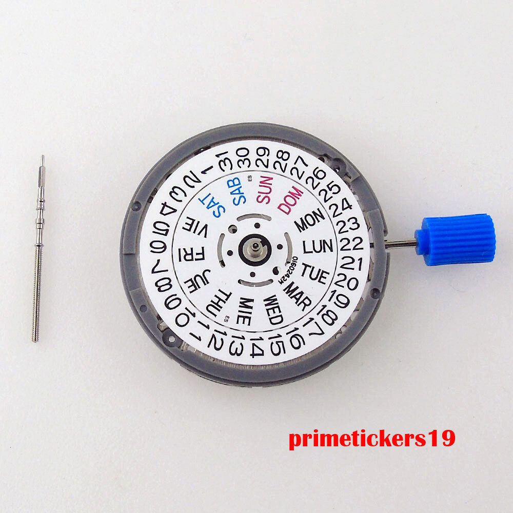 Genuine NH36A Watch Automatic Movement English Spanish Week Date Display Wheel