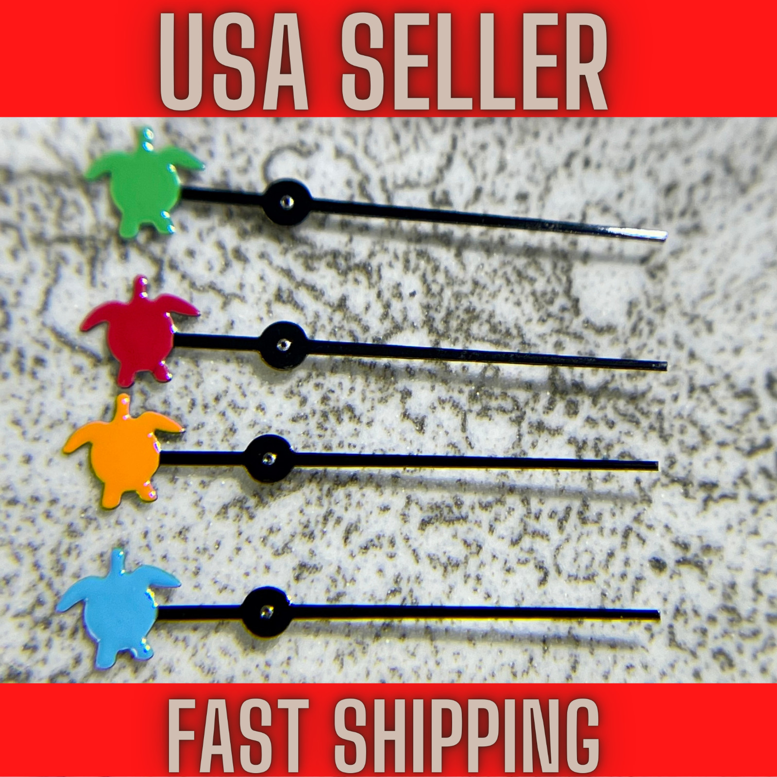 TURTLE Seconds’ Hand for Mod Fits Seiko NH34, NH35,NH36,7s26,7s36 SKX007, SRPD