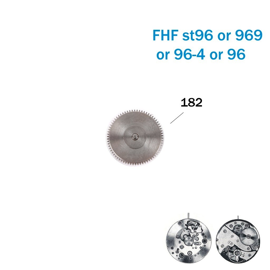 Complete Barrel & Mainspring Part 182 For Automatic Swiss Movements FHF ST96