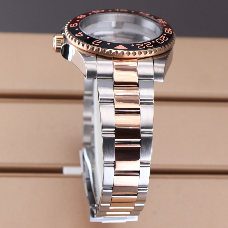 40mm Watch Cases Strap parts GMT Sapphire For Seiko Nh35/36 Movement 28.5mm Dial