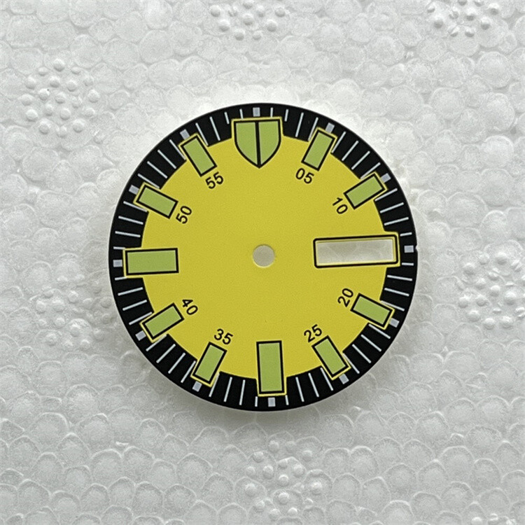 Monster Dial Yellow Orange Green Lume Dial 28.5mm Fits NH36 Movement watch dial