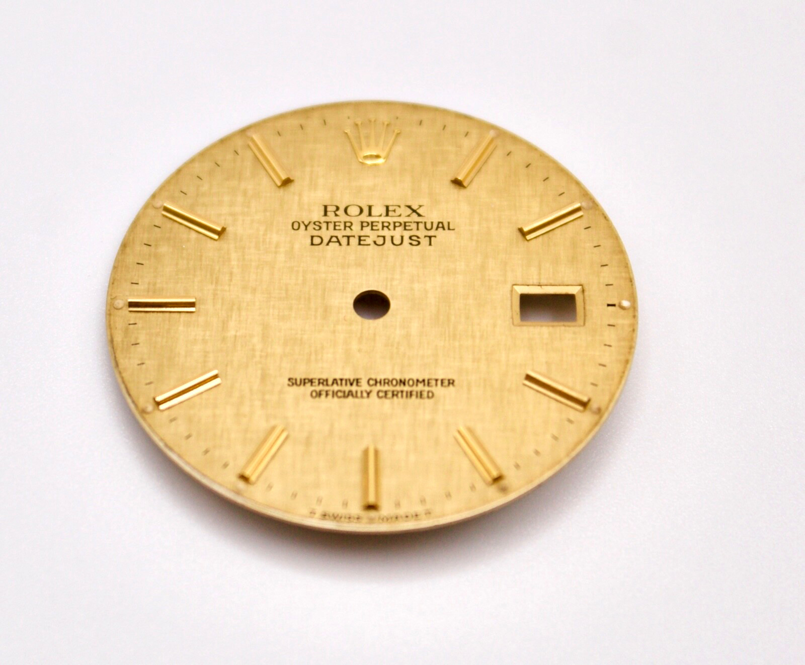 Rolex Dial 36mm Datejust Champagne TT YG Linen w Date 16233/16263/16203/16013