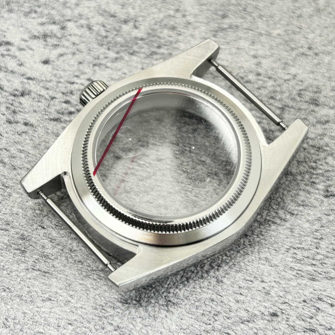 DIY 36mm Stainless Watch case kit For ETA 2824 Movement Silver Polished Mod