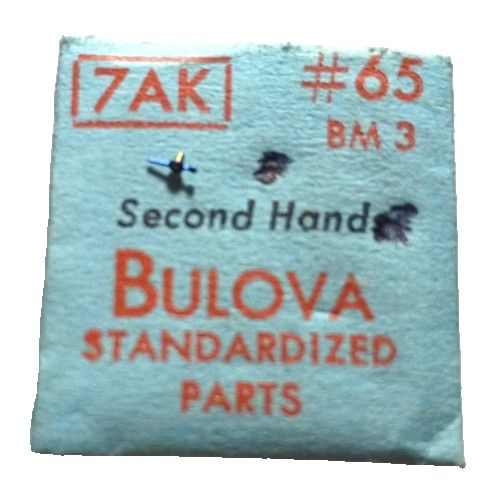 Bulova 7AK Second Hand Blue Modern 3 watch part #65