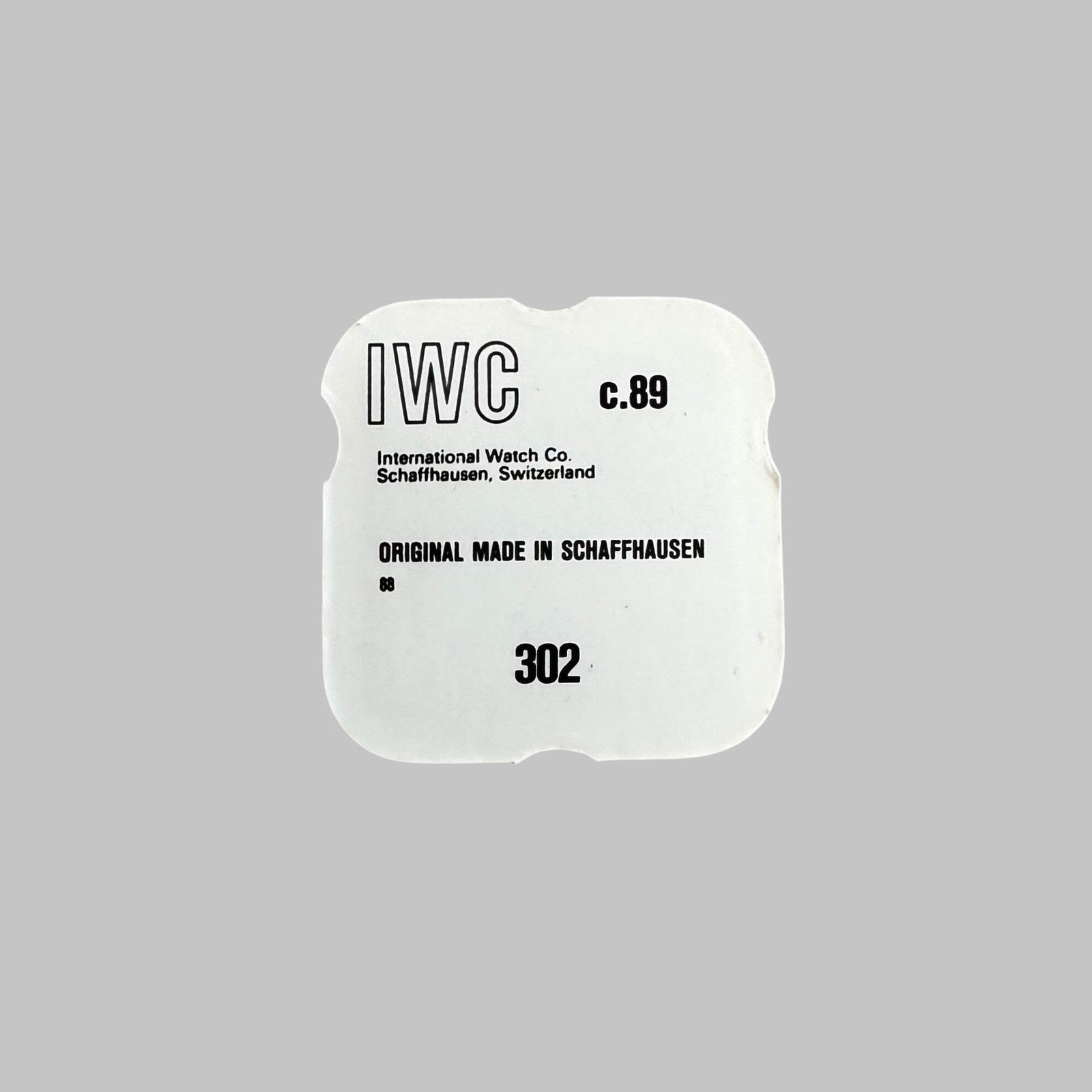 Iwc C. 89 regulator 302