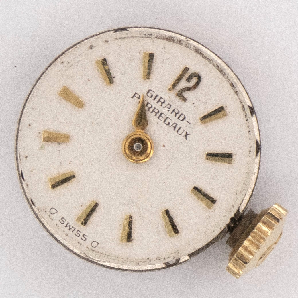 Vintage Girard-Perregaux 13.7 x 4.5 mm 15-Jewel Wristwatch Movement, Runs