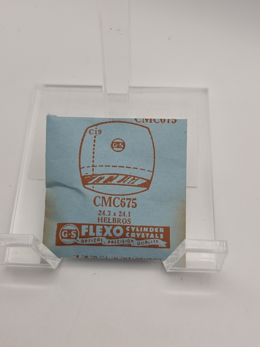 G-S Watch Crystal CMC675 Helbros 24.3X24.1