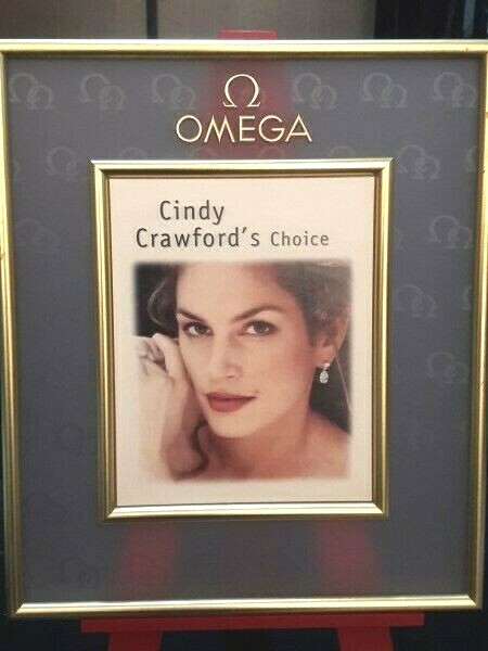 Watch Stand Display OMEGA CONSTELLATION Advertising Cindy Crawford’s #7053
