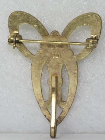ANTIQUE 1920’S GOLD FILLED CHATELAINE WATCH PIN