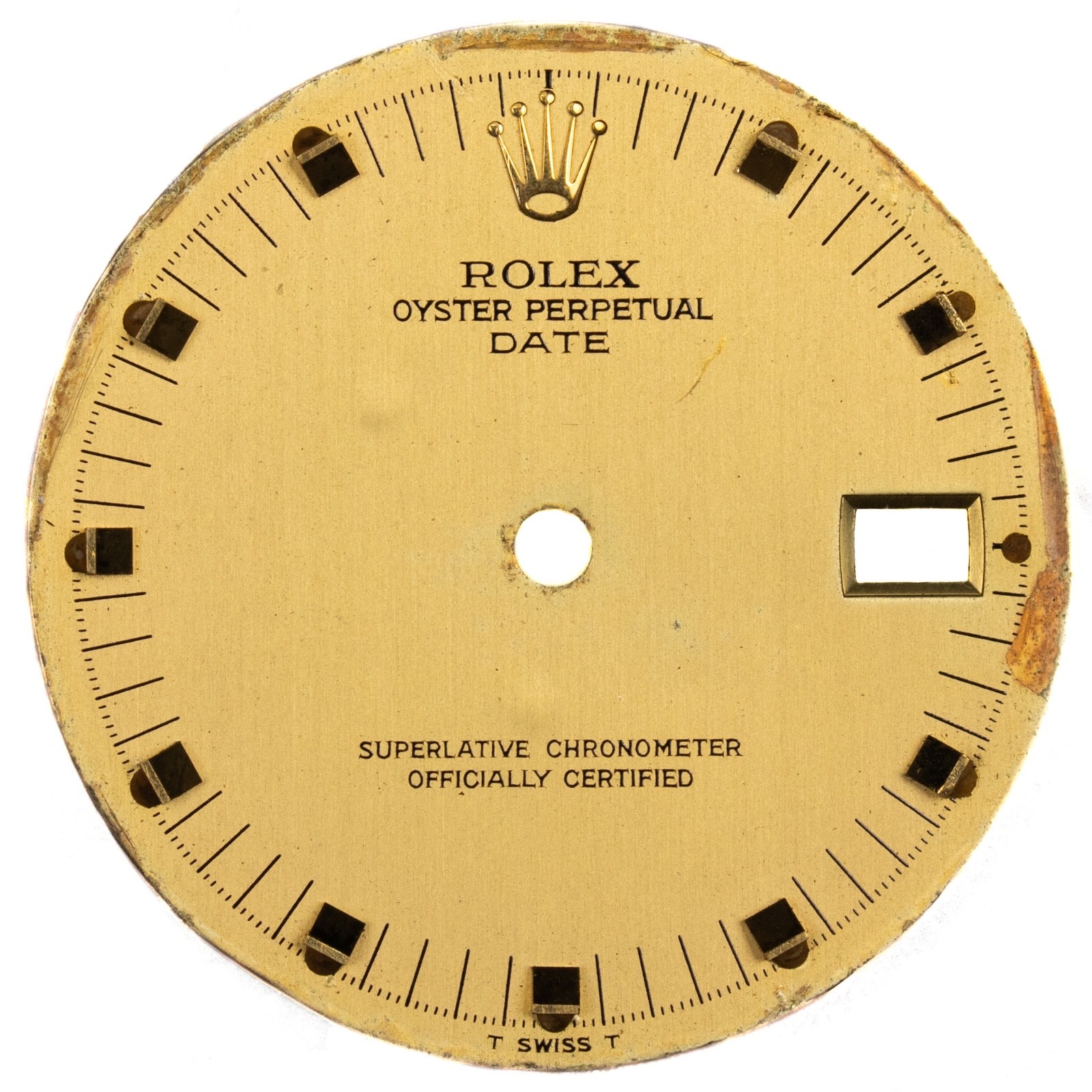 Rolex Oyster Perpetual Date – Gold Dial 34mm reference 1505 1503 1508