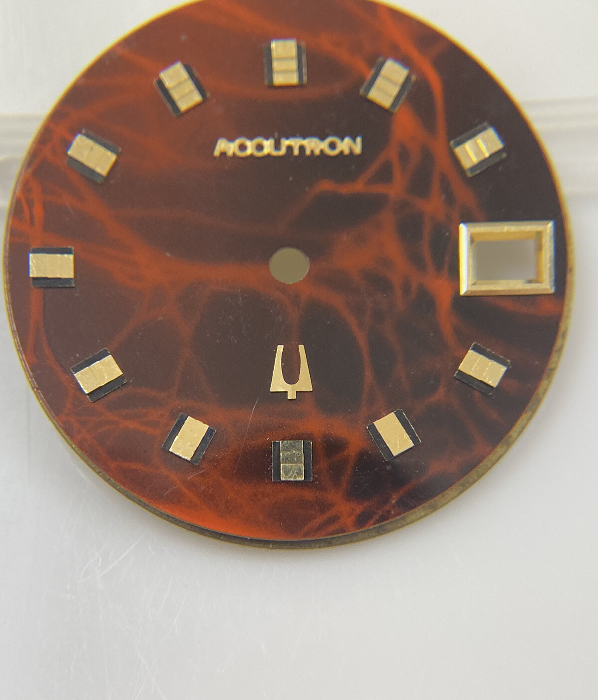 Original Vintage Bulova Accutron Caliber 218 29.5mm Marble Dial