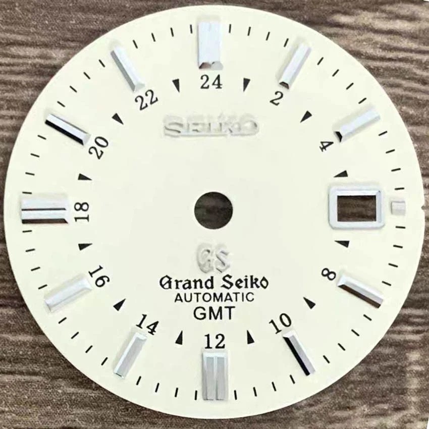 31MM Black Blue Green Watch Dial No Luminous for NH34 Movement