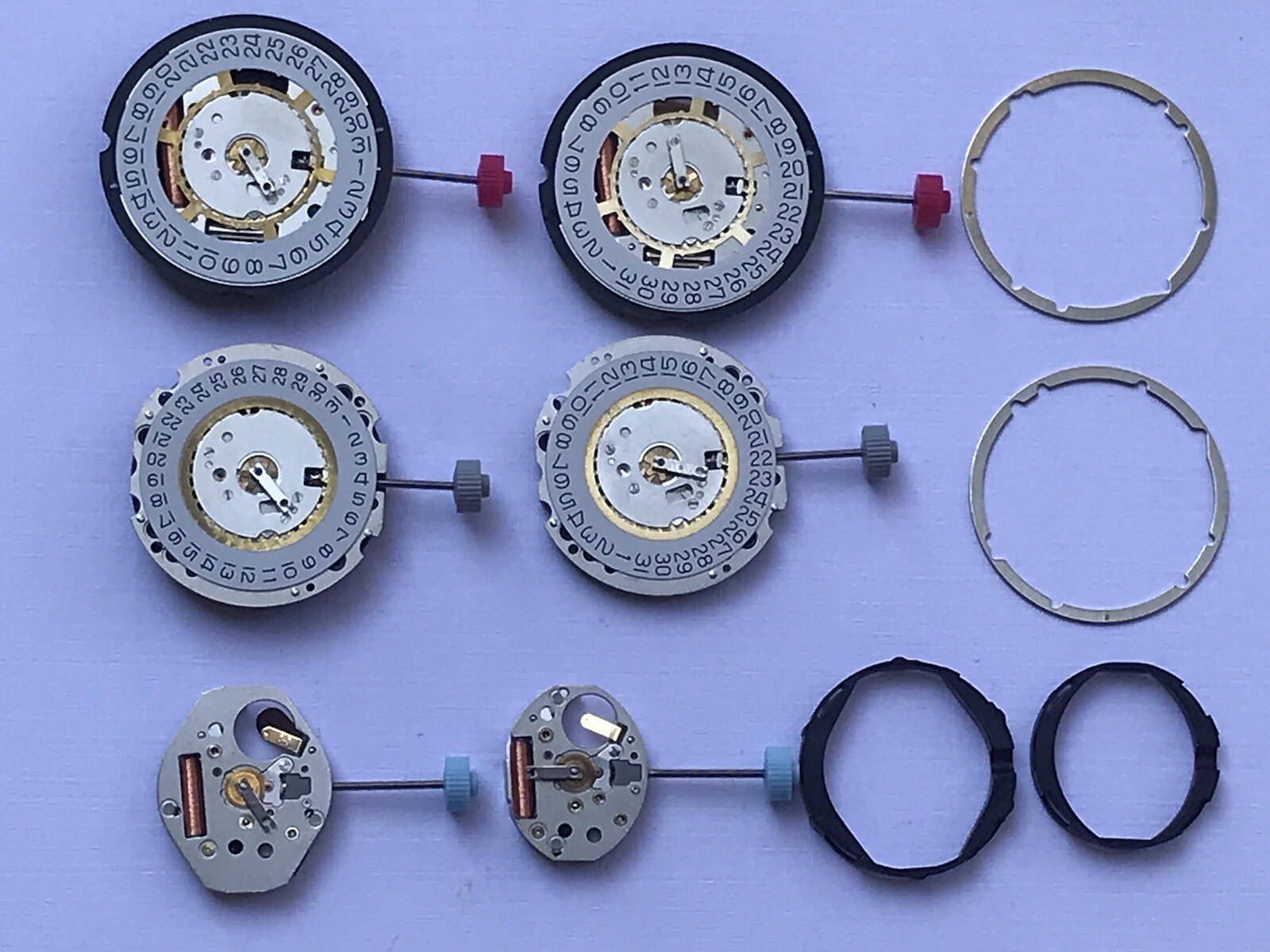 Ronda Lot 705-715Li, 762, 751, 715, 705, movements