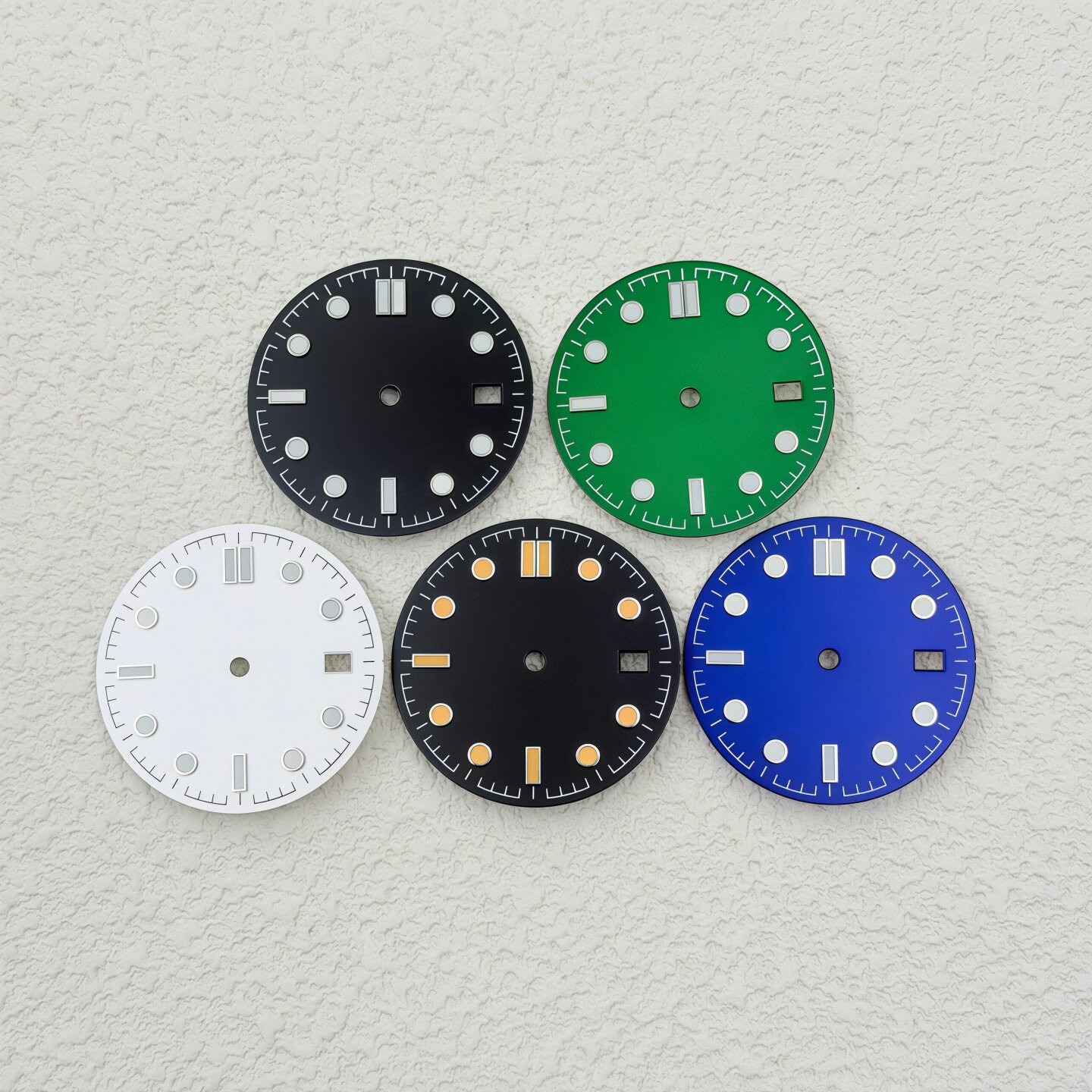 31mm SeaMaster Watch Dial Green Lume For NH35 NH36 Movement Watch Parts