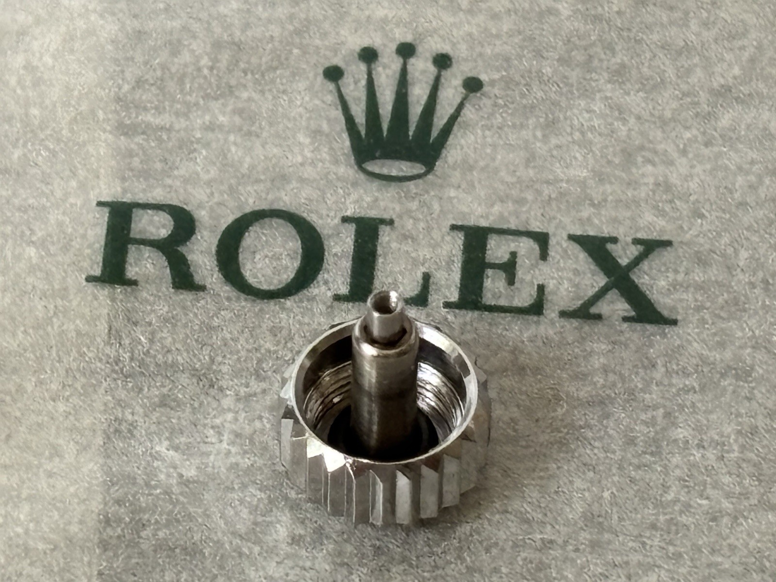 Genuine Rolex 24 703 0 Steel White Gold Crown 7mm Excellent Condition