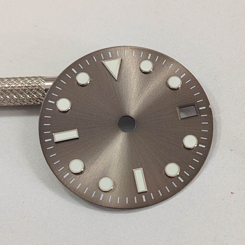 29MM Sunburst Dial No Logo GMT Dial Green Luminefor Japan NH34 Movement