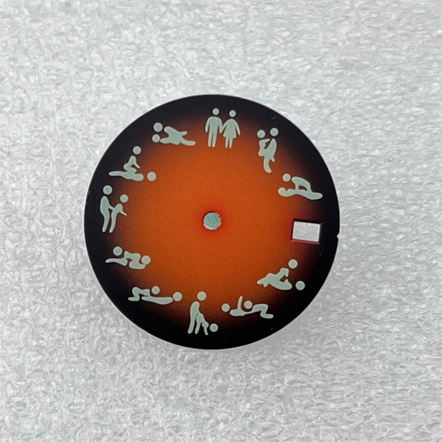 NH35 Dial 28.5mm Green Luminous Dial for NH35 NH36 Movement watch dial