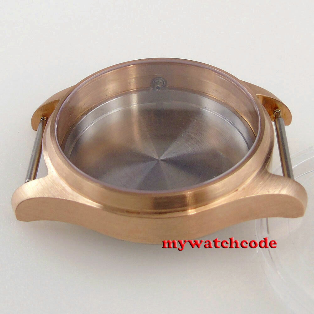 39mm CUSN8 Bronze Watch Case Sapphire Glass Fit NH35A NH36A (Case+dial+hand)