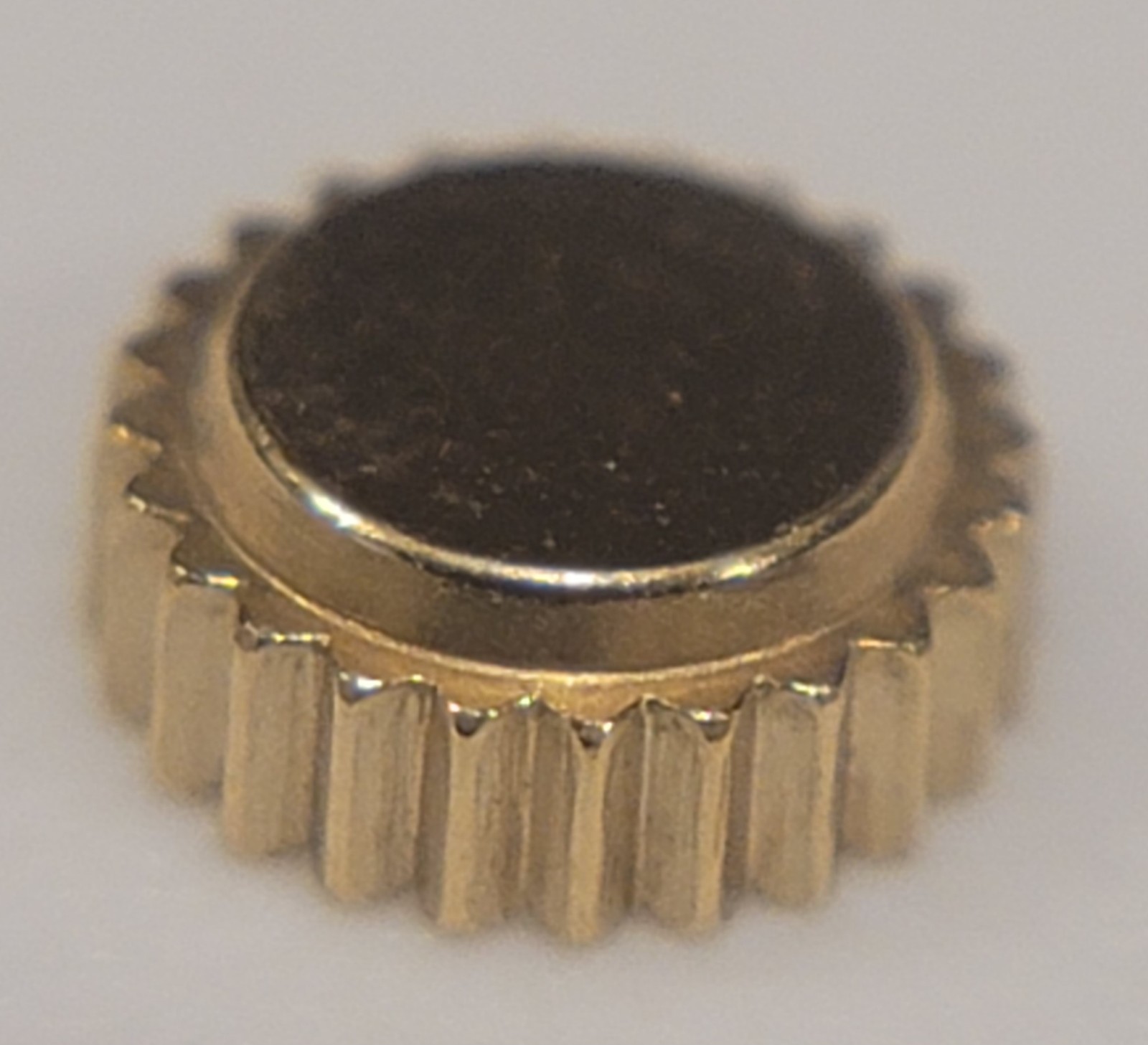 SB4-b6: 1/10 14k Fahys 12s 16s Pocket Watch Crown ~ 6mm – Tube 3.75mm – Tap 3