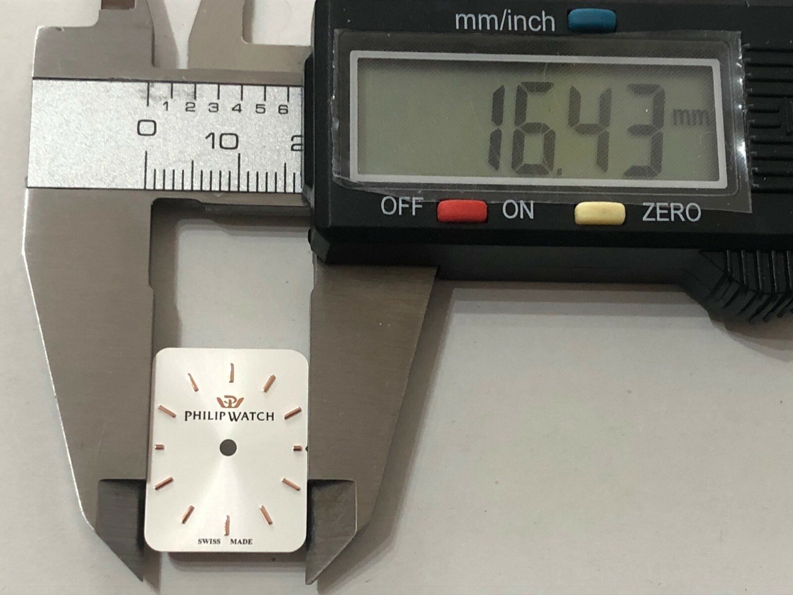 PHILIP WATCH SPARE PARTS RECTANGULAR DIAL NEW.9