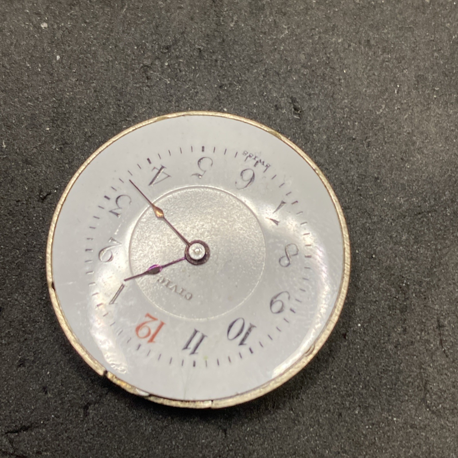Civic Pendant Watch Movement Swiss Openface 25 Mm Parts Antique F8719