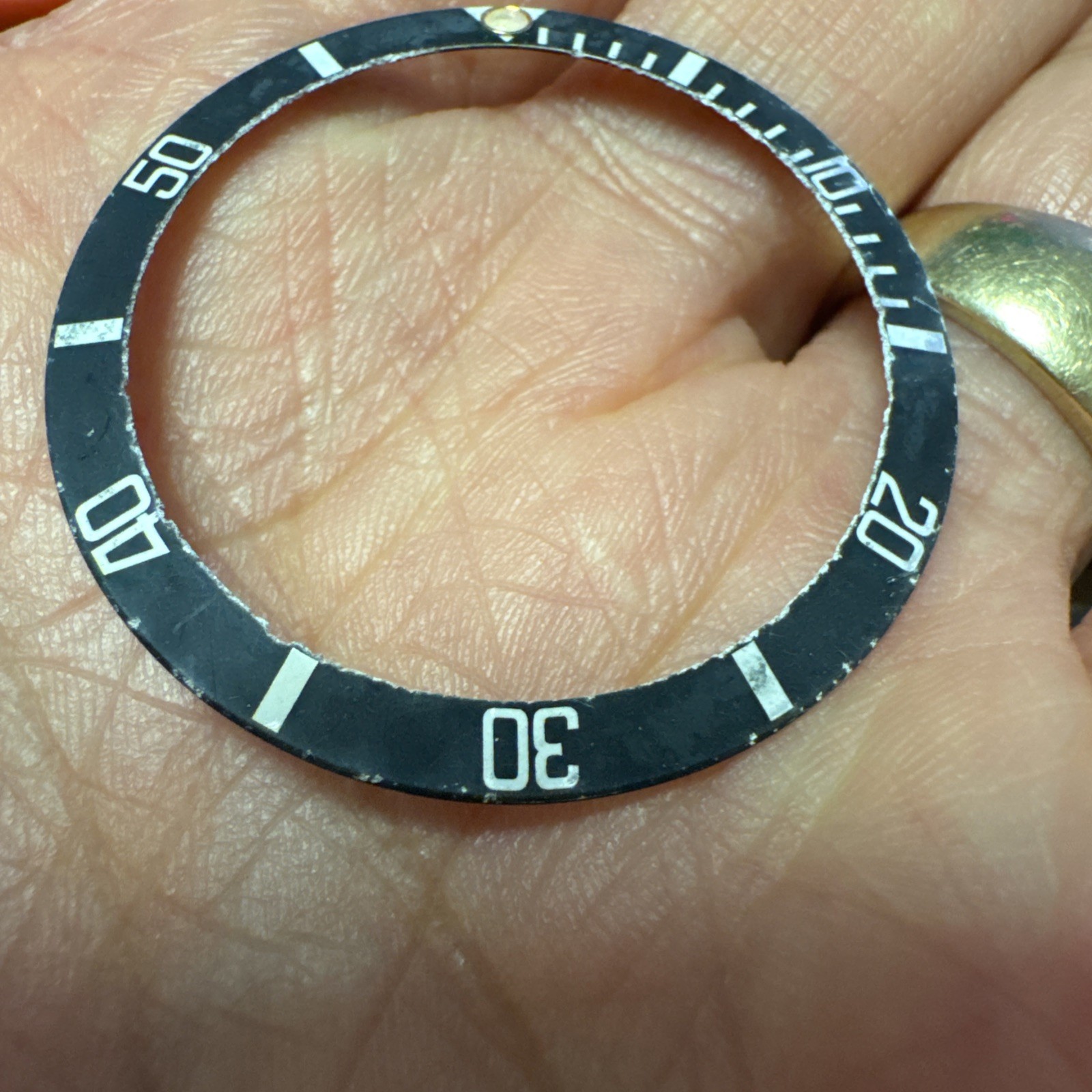 Original Rolex Oyster Submariner Black 16800 16610 16600 16660 bezel Insert (70)
