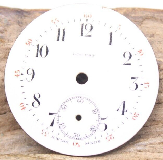 LOCUST POCKET WATCH DIAL BREGUET NUMERAL INDICES 28.8mm (F4I)