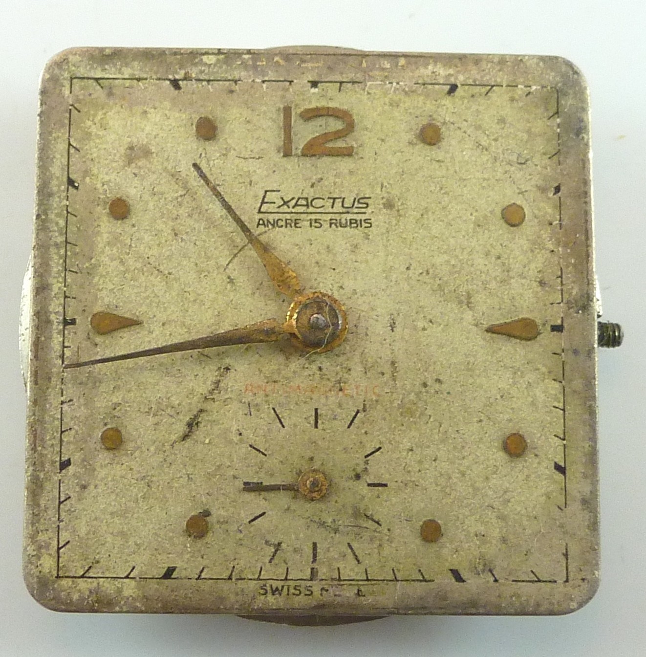 Unbranded Swiss Mechanical Wristwatch Movement – Parts / Repair