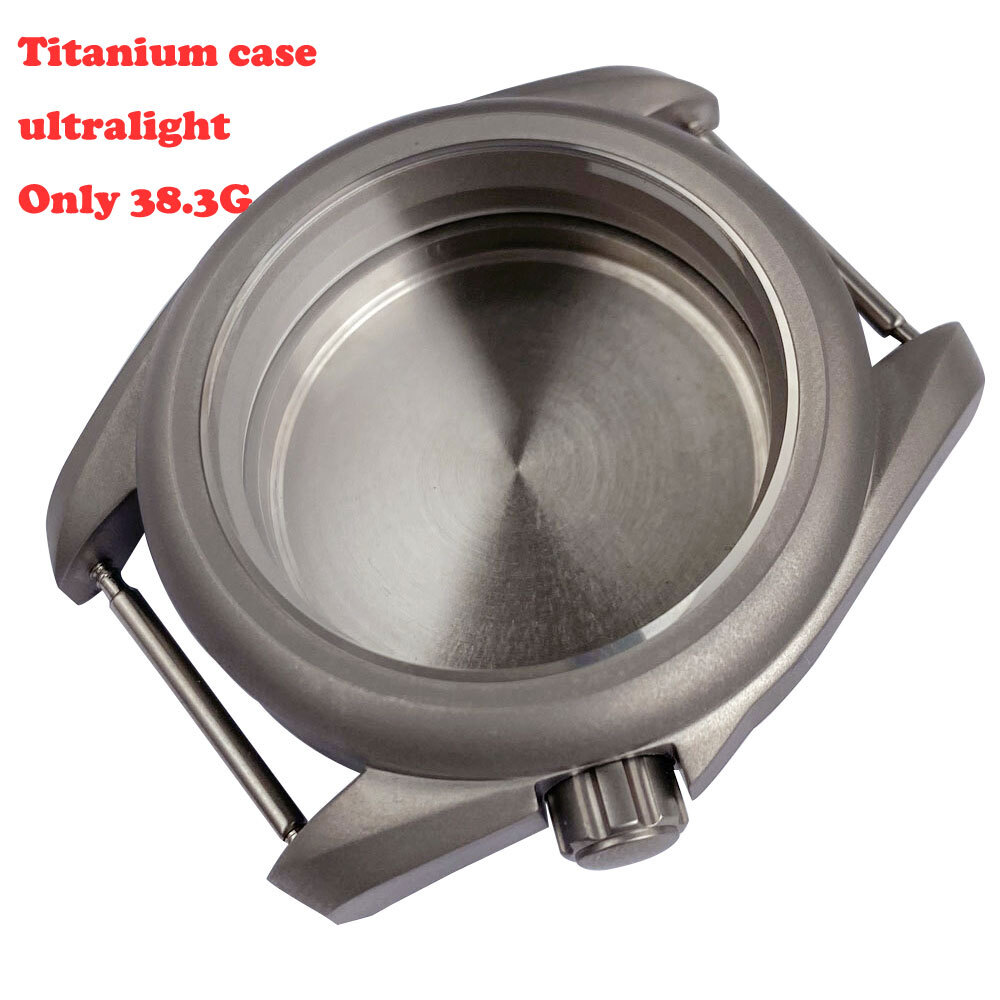 Titanium Case 40mm Sapphire Glass Anti allergy Watch Case Fit NH35A NH36A 2824