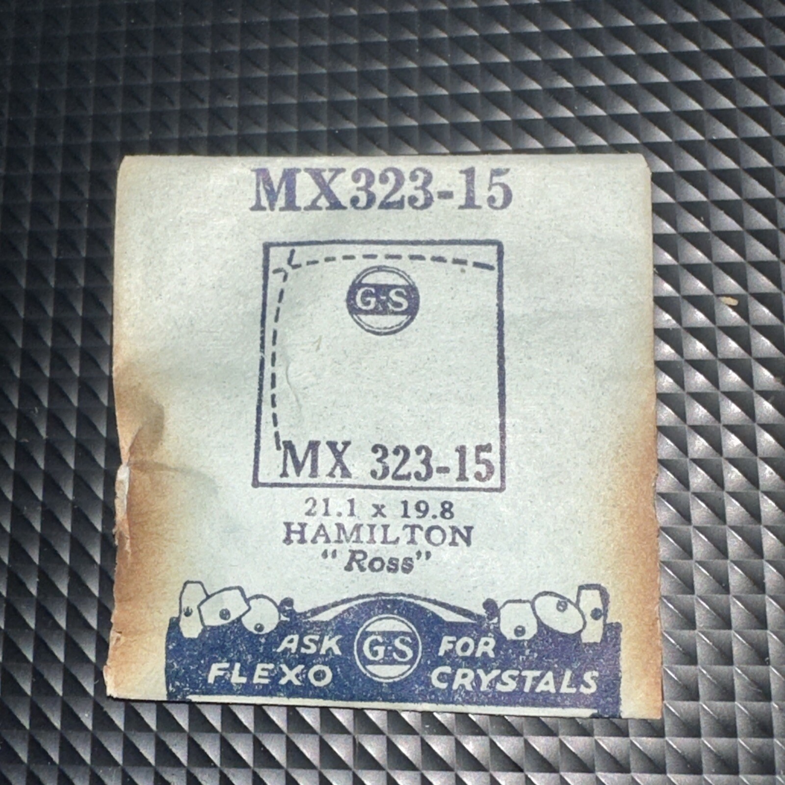 GS MX323-15 PMX323-15 Watch Crystal Fit Hamilton Ross – Bulova – 21.1 x 19.8 mm