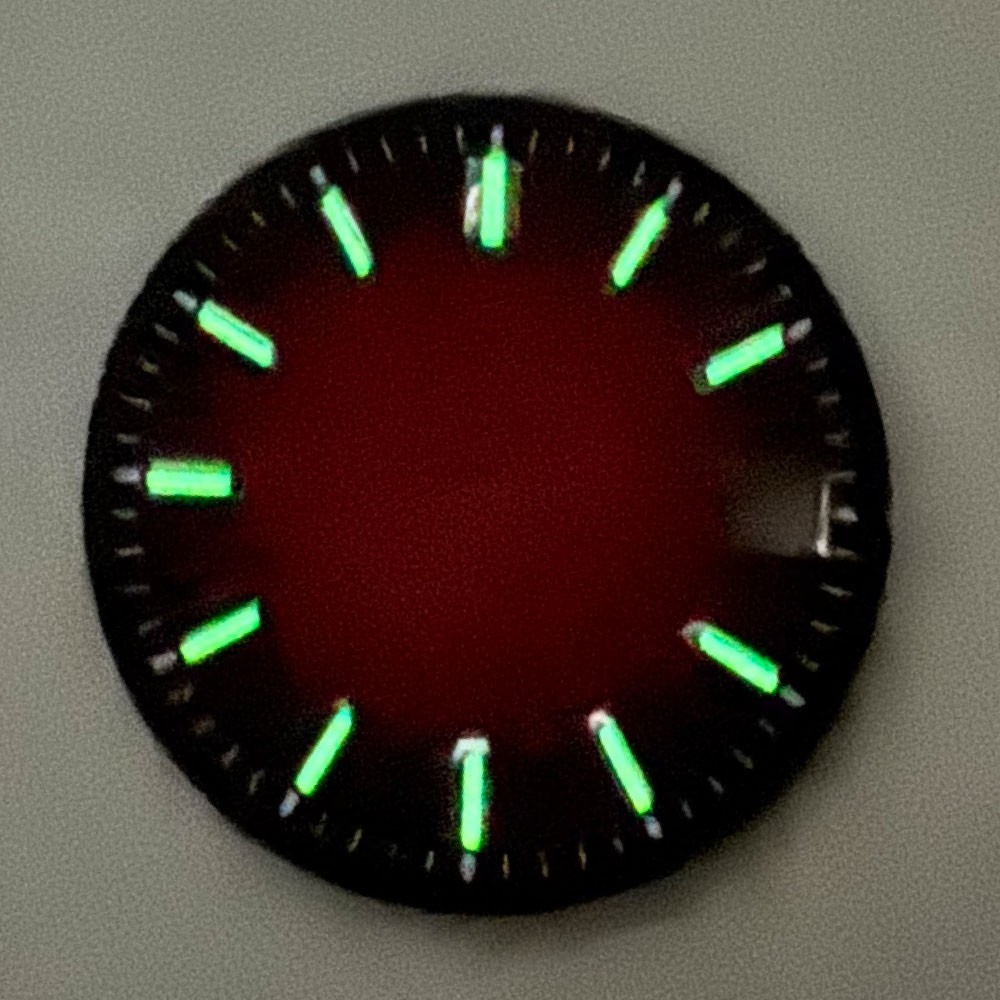 29mm NH35 Textured Watch Dial Luminous for NH36 NH38 NH70/71/72 4R35/36 MOD Dial