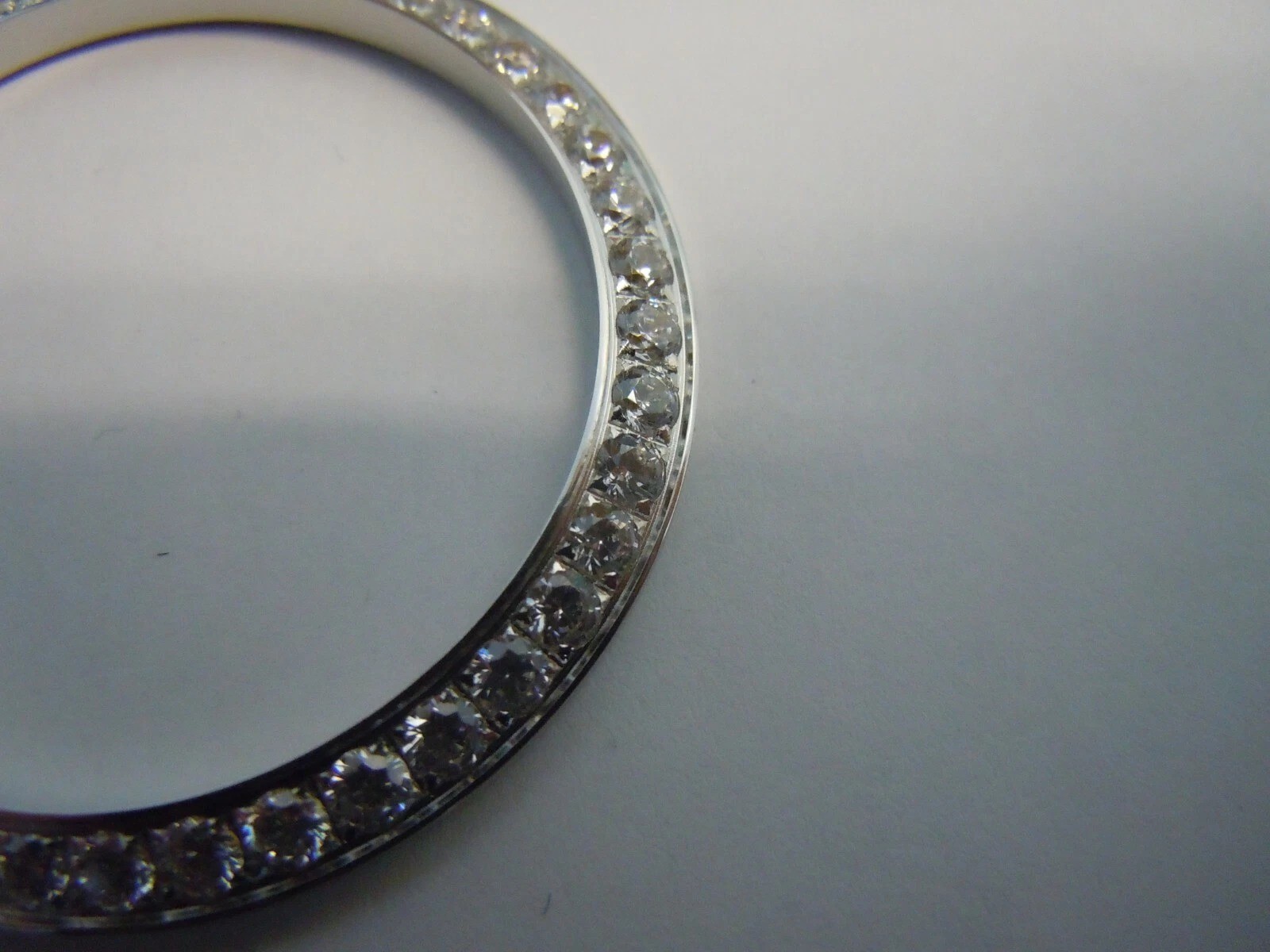 White GP CZ Bezel for Rolex Day-Date 218239,228206,228239,228349,228396 40mm