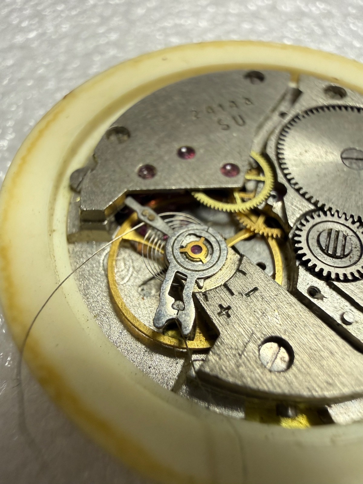 Watch movement USSR Vostok Cal.2414A plus Dial.For parts.